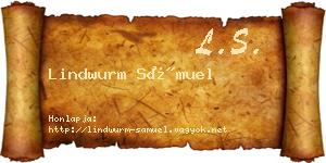 Lindwurm Sámuel névjegykártya